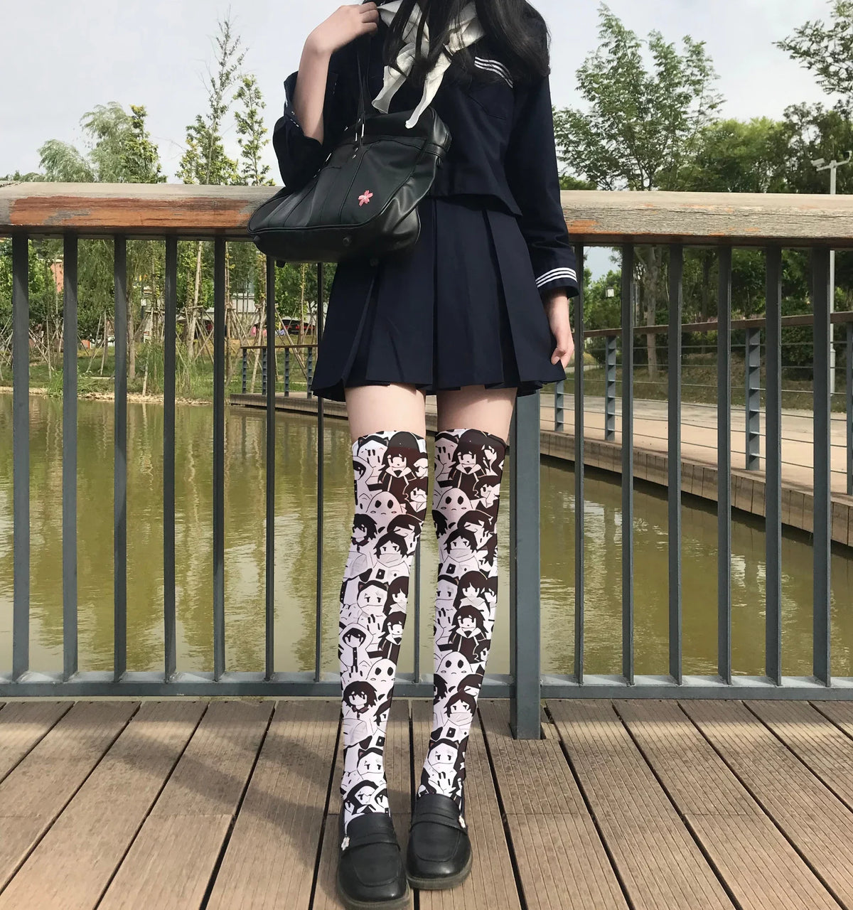 Anime Cat Claw Striped Halloween Thigh High Stockings – Women's Thigh High Stockings Qme