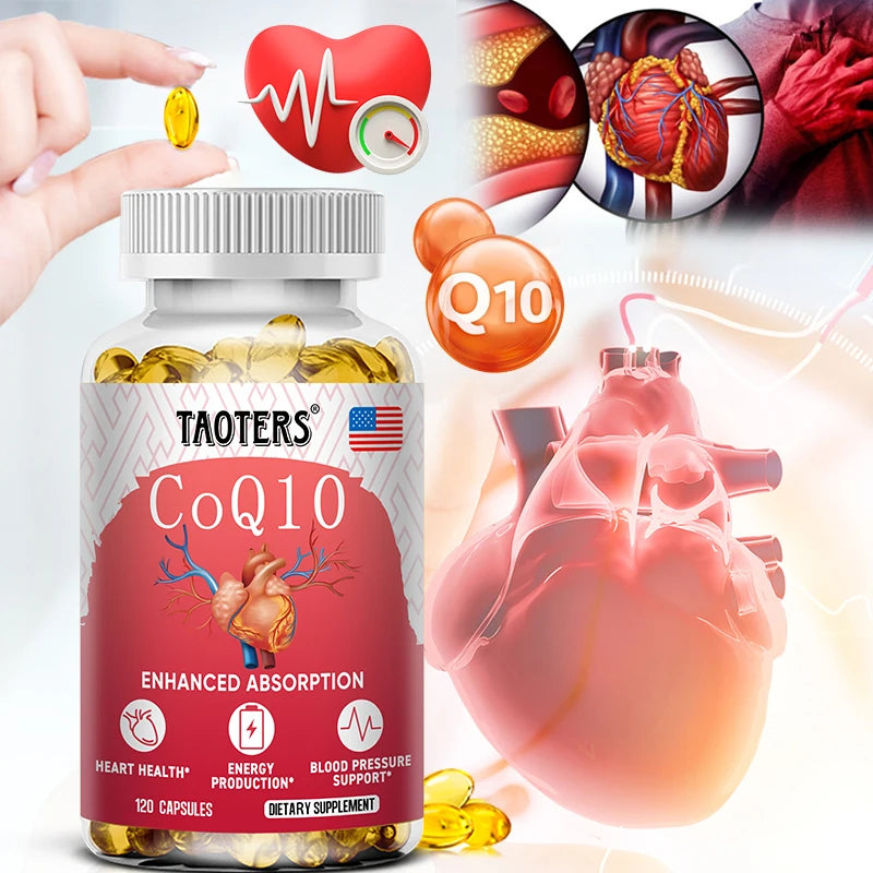 CoQ10 400mg Capsules – Antioxidant & Heart Energy Support CoQ10 Supplement Qst