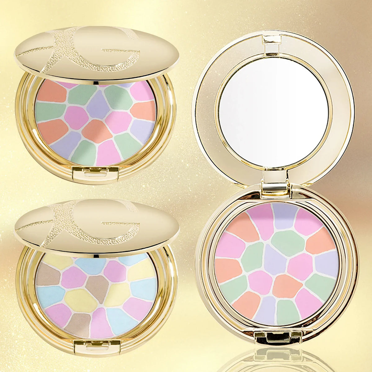 Qme Multi-Color Face Blush Palette – Matte & Pearlescent Face Blush Palette Qme