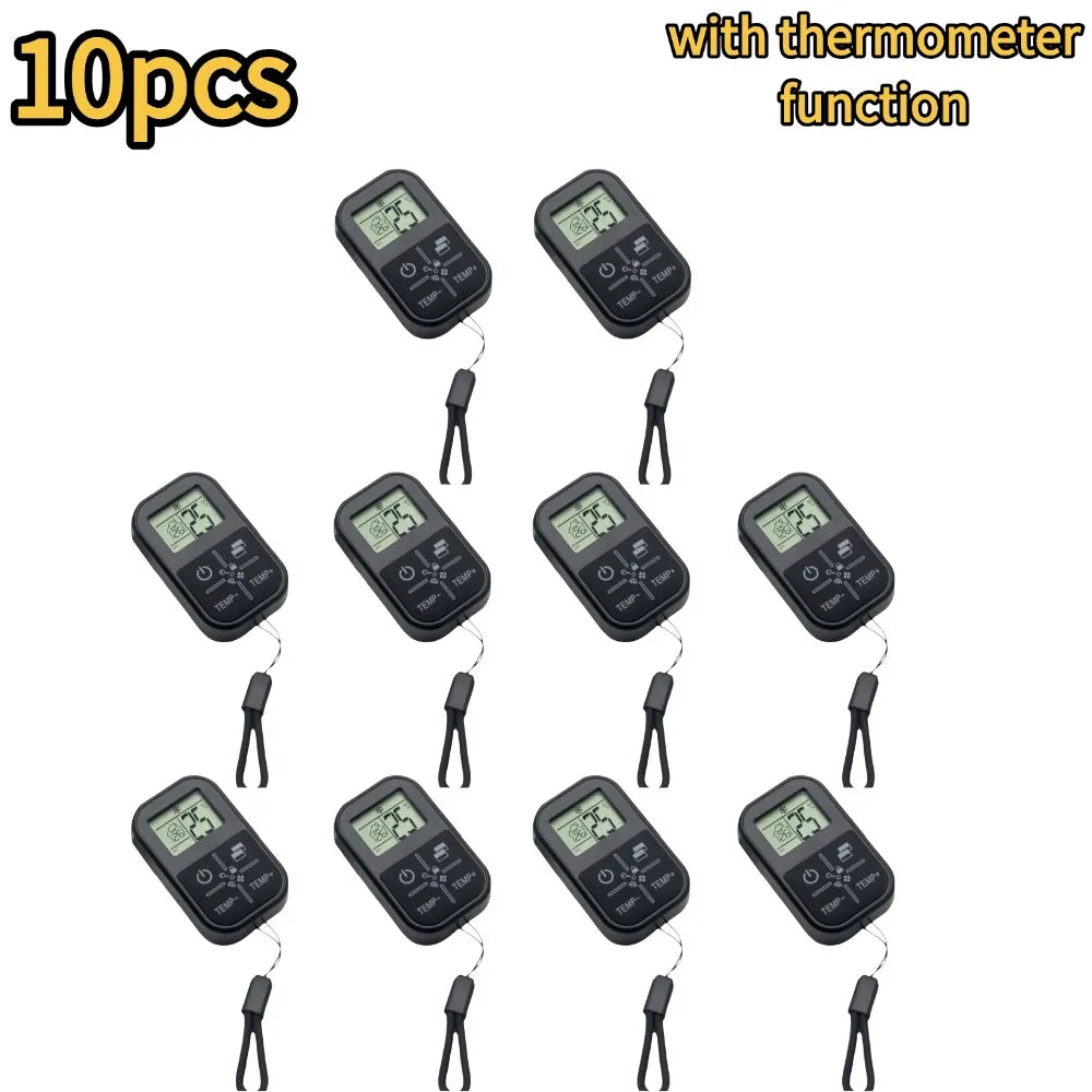 Mini Universal AC Remote Control with Temperature Display AC Remote Control Qme 10pcs-thermometer