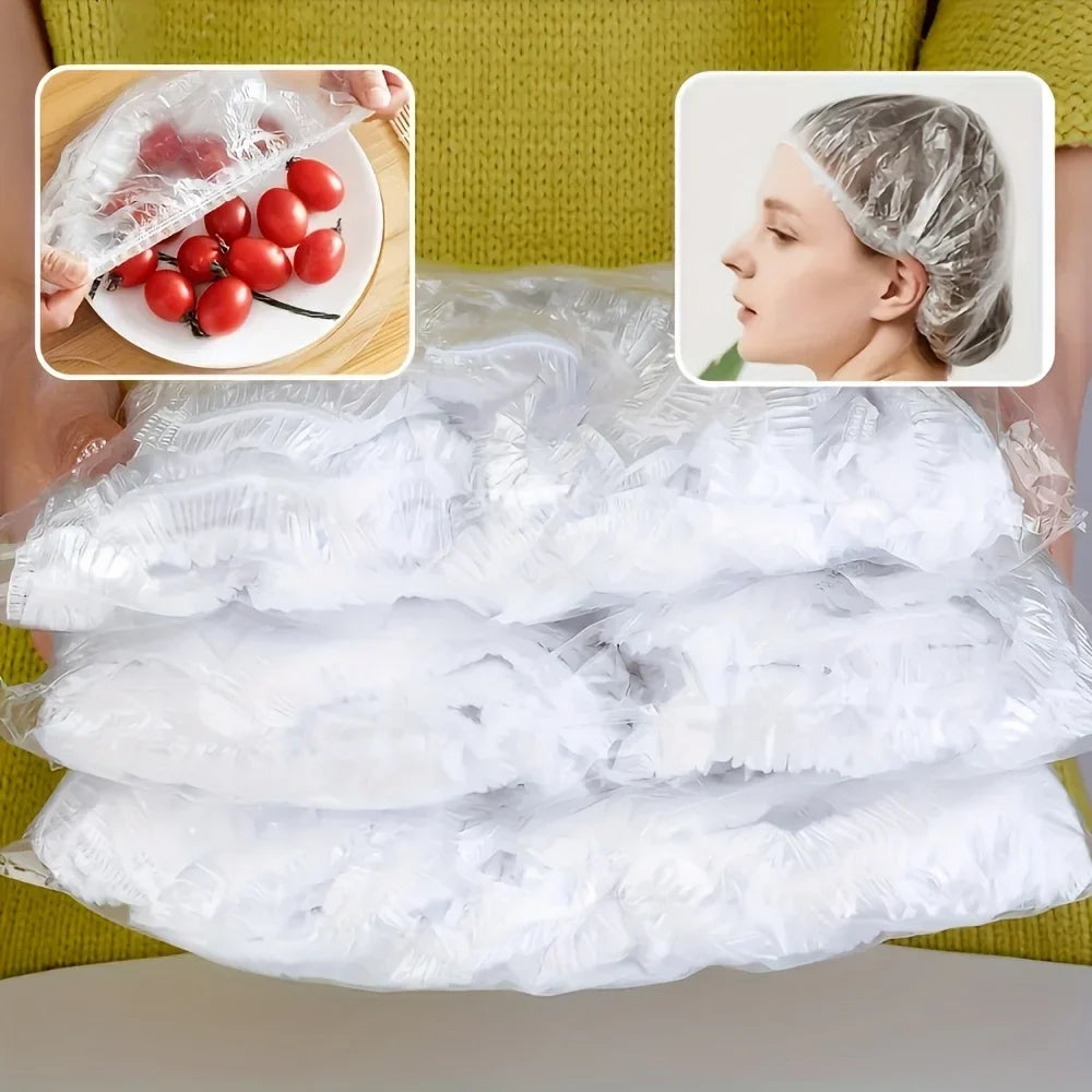 100 Sheets Disposable Food Grade Plastic Wrap Cling Film Food Wrap Sheets Qme