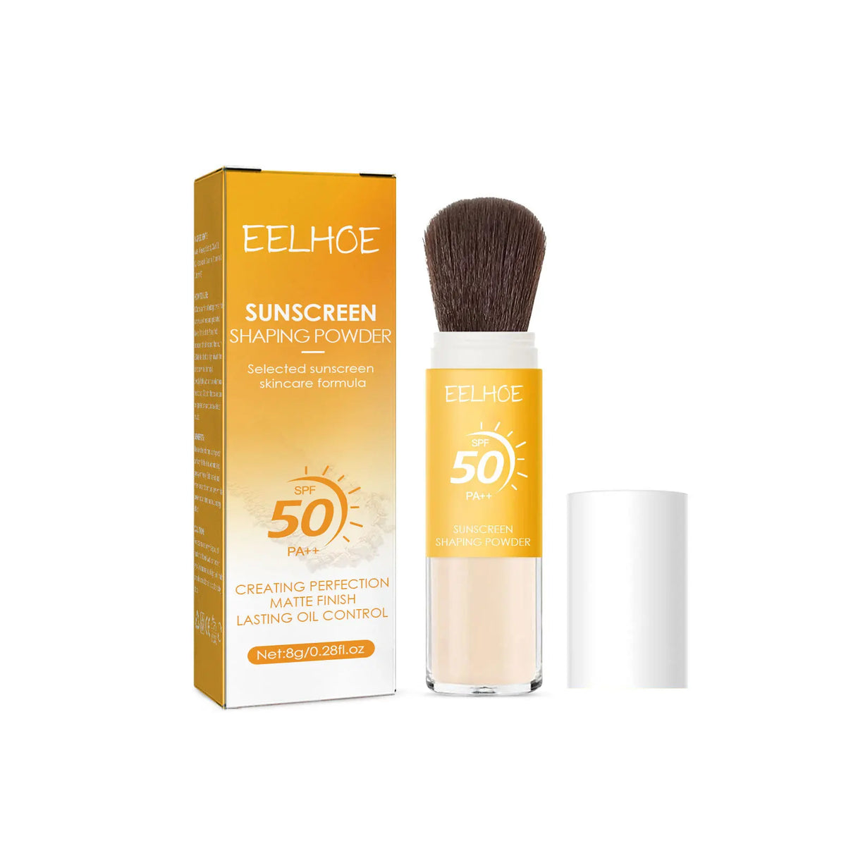 EELHOE SPF 50 Matte Finishing Powder – Oil Control & Waterproof Setting Powder SPF Qst 8g Boxed