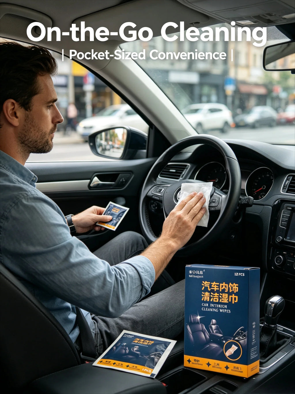 Car Cleaning & Maintenance Wipes | 4 Colors | Qme Car Cleaning Wipes Qme