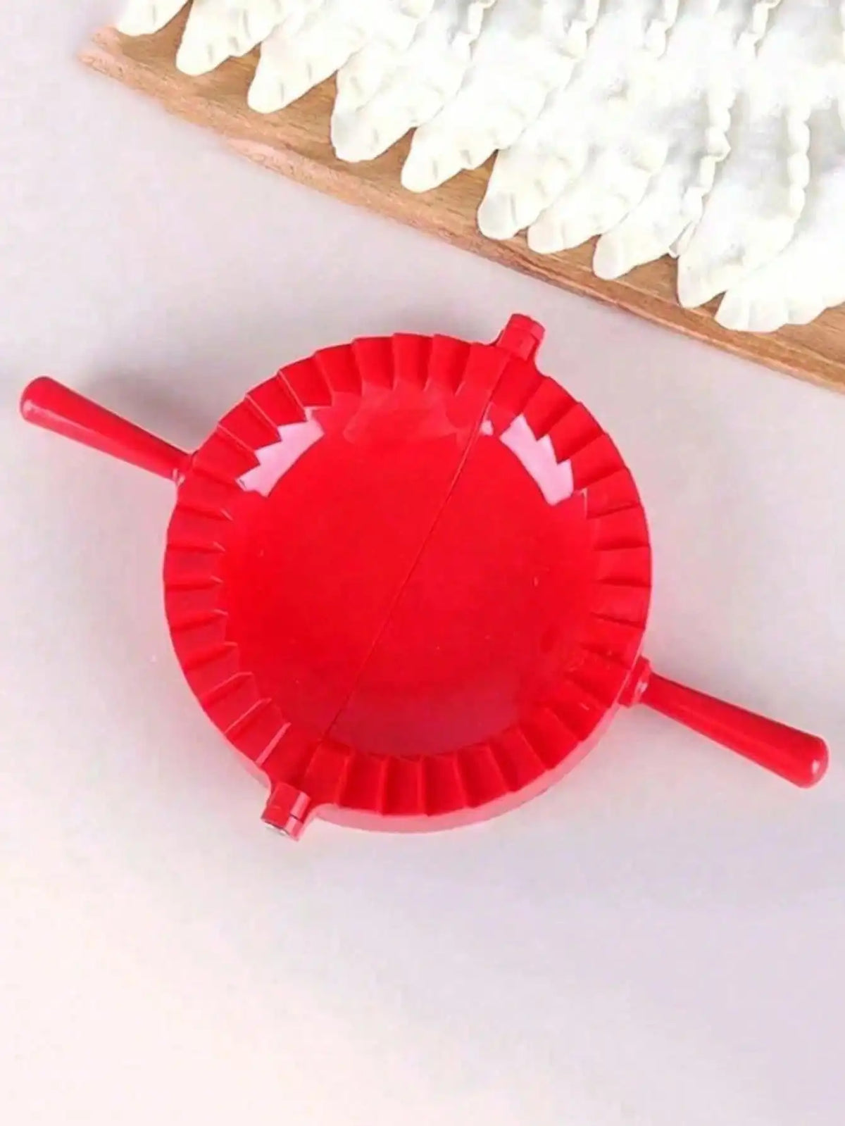 Plastic Dumpling Mold & Pastry Press – Pie & Dumpling Maker Pastry Press Mold Qme red