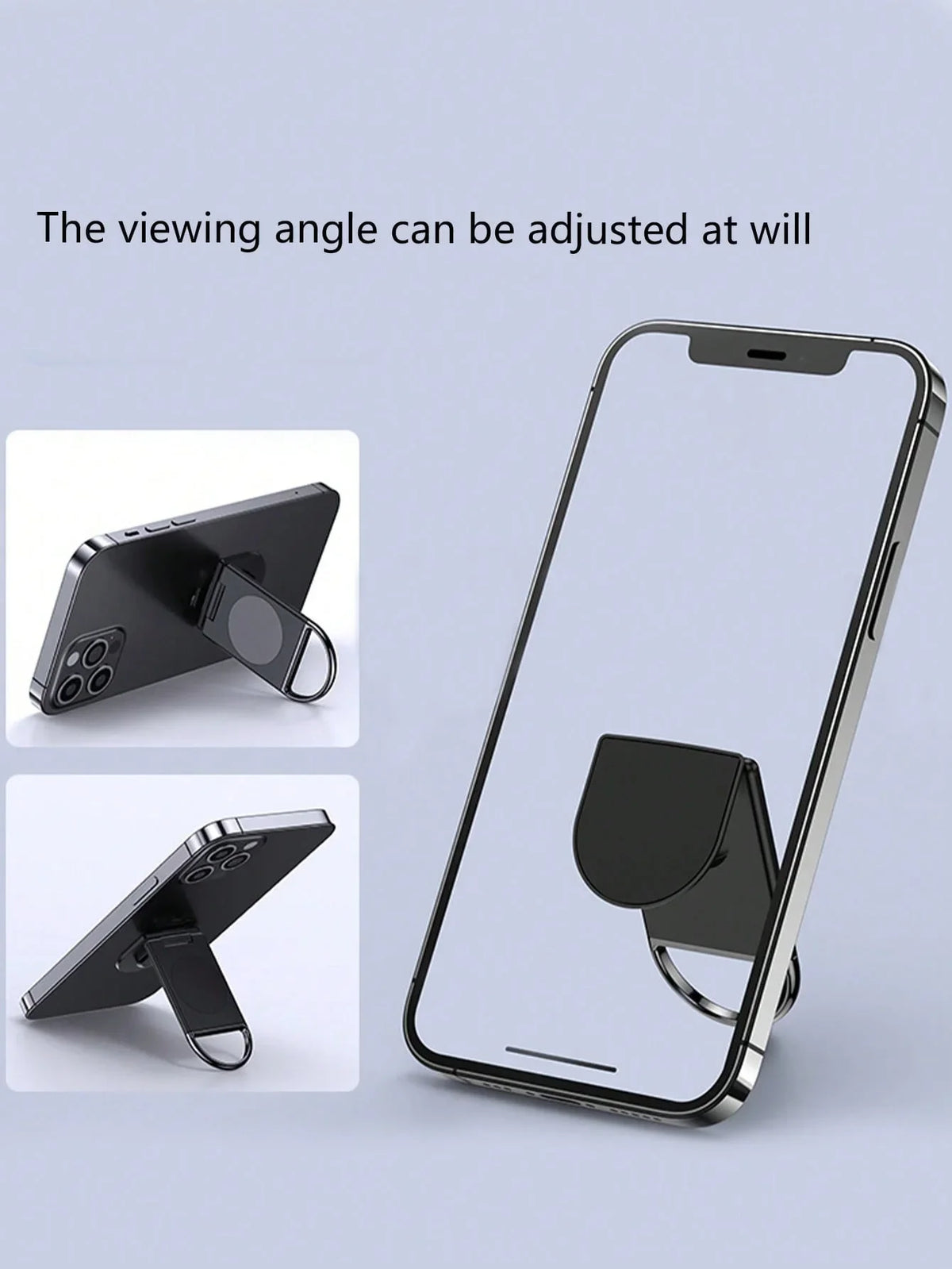 Foldable Desktop Phone Holder | Adhesive Backing & 360° Rotation Phone Stand Qme