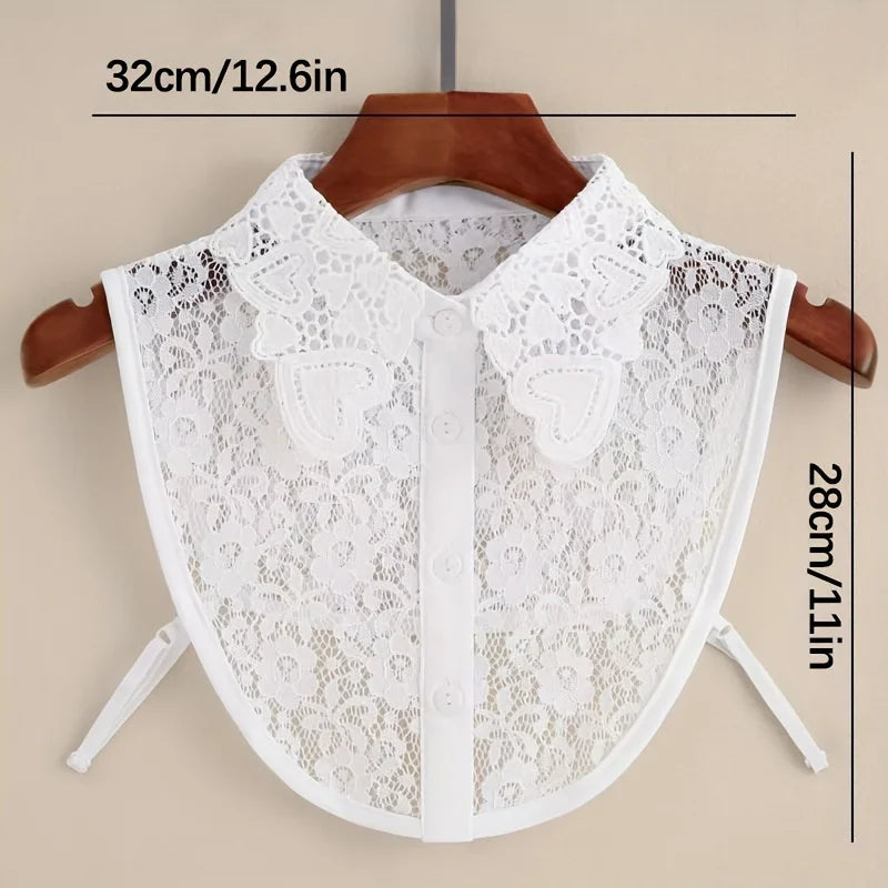 Women's Detachable Lace Fake Collar – Mickey Style Daily Wear Detachable Lace Collar Qme