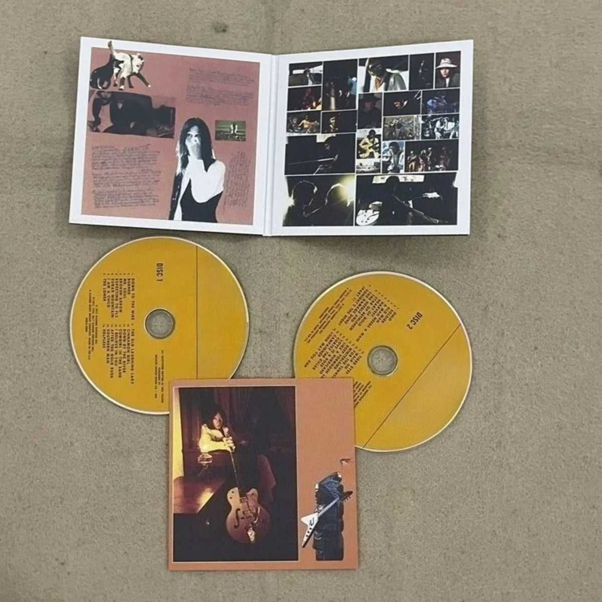 1970s Retro Rock 2-Disc CD | Desert Guitar Portrait Collection Classic Rock CD Set Qme
