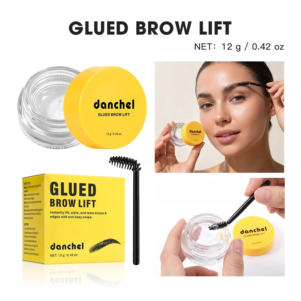 DANCHEL Brow Laminating Gel 24H Hold | Matte Eyebrow Styling Eyebrow Styling Gel Qst 1