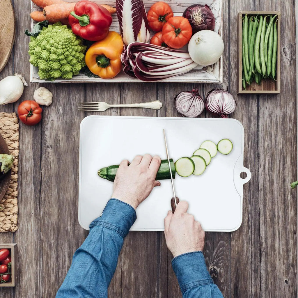 Flexible Non-Slip Cutting Mats – Thin Plastic Kitchen Boards Flexible Cutting Mat Qme