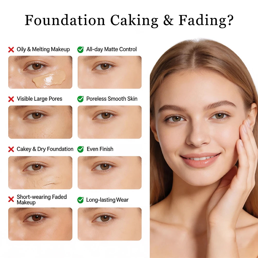 Oil Control Pore Minimizing Mattifying Face Kit – Complete Set Mattifying Makeup Set Qst