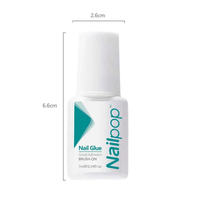 Nailpop Nail Glue for False Tips & Acrylic Nail Art | 7ml Nail Adhesive Glue Qme