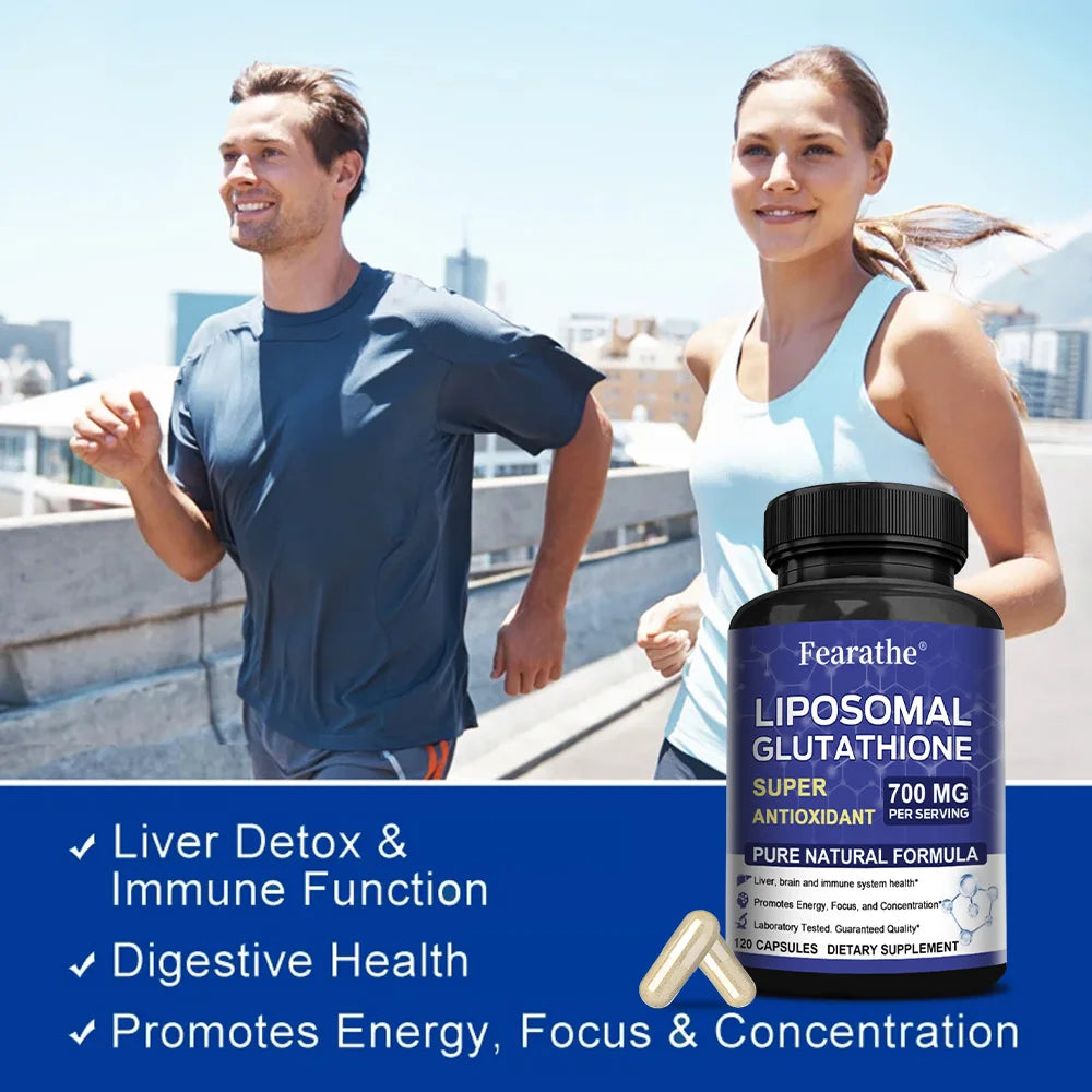 Liposomal Glutathione 700mg – Max Absorption Antioxidant Capsules Antioxidant Supplement Qst