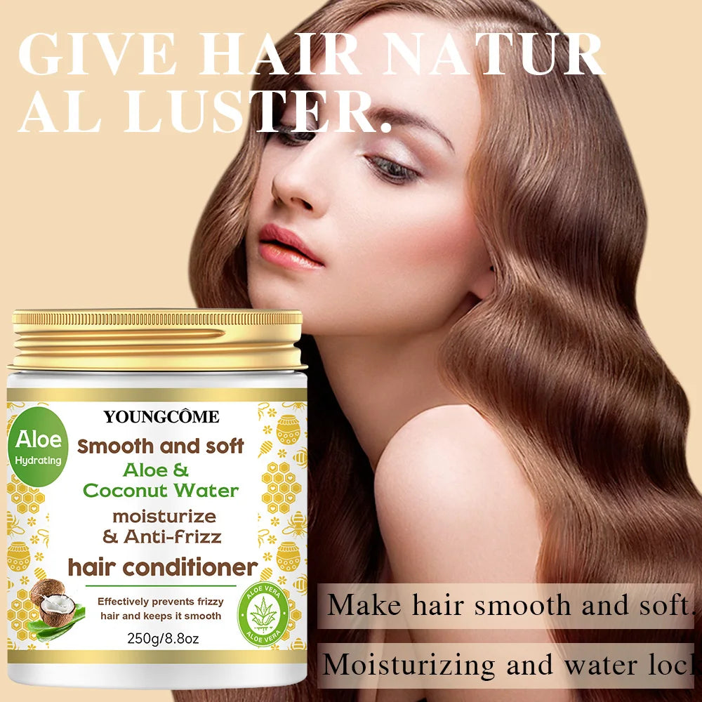 REAROYA Aloe Vera Coconut Water Nourishing Hair Conditioner 250g Hair Conditioner Qst