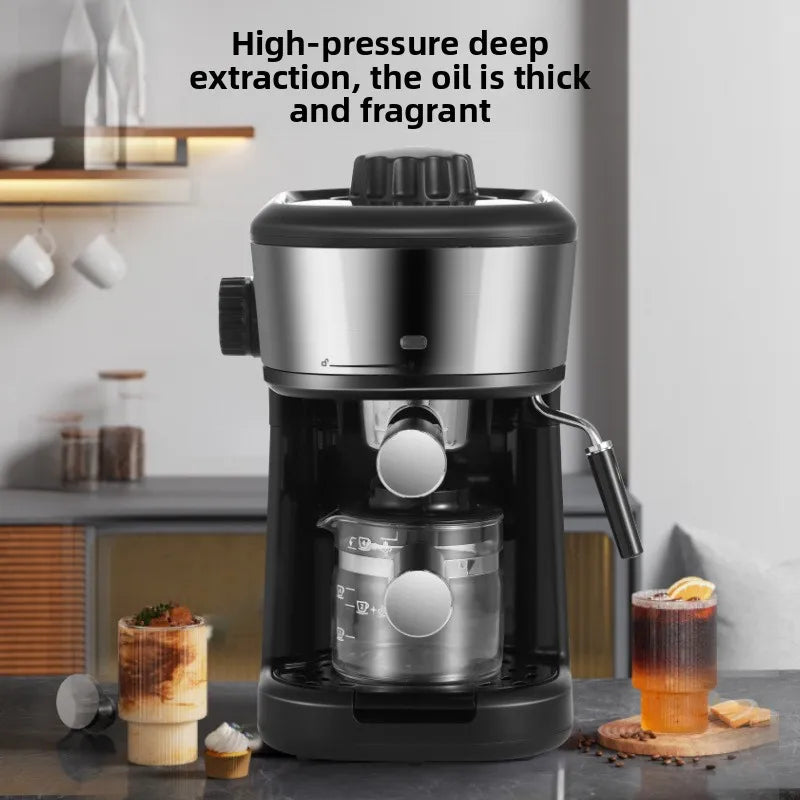 HAOYUNMA Semi-Automatic Espresso Machine 240V | Home Coffee Espresso Machine Qst