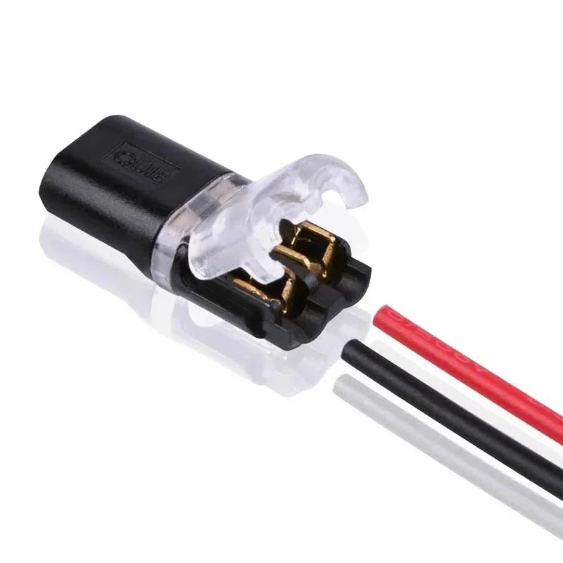 50-Pack Waterproof 2-Pin Fast Plug Car Wire Connectors Wire Connector Pack Qme
