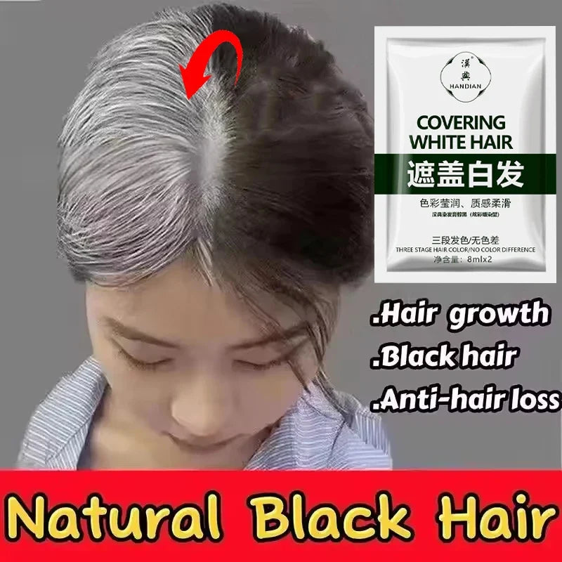 Herbal Hair Dye Shampoo – Dark Color & Nourishing Treatment Hair Dye Shampoo Qme