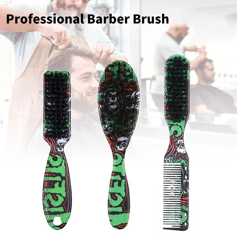Double-Sided Barber Neck Duster Horsehair Brush – Professional Barber Neck Brush Qme