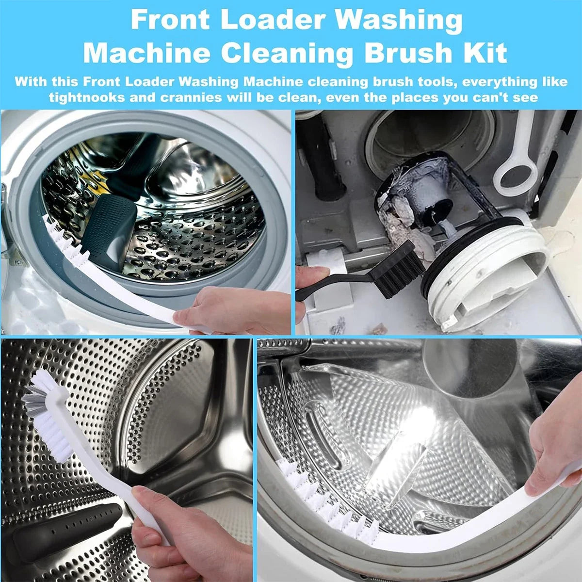 Washing Machine & Dryer Vent Cleaning Brush – Crevice Tool Crevice Cleaning Brush Qme