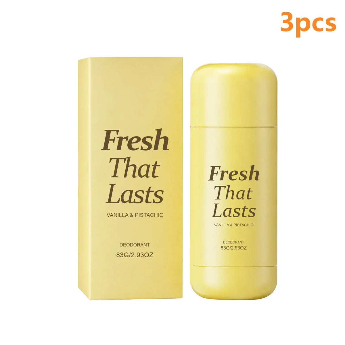 Vanilla Deodorant Stick – Kojic Acid, Turmeric & Vitamin C 83g Deodorant Stick Qst 3pcs