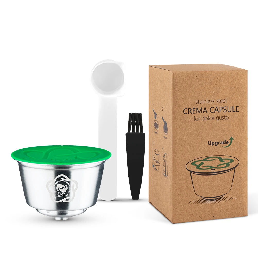 Reusable Stainless Steel Coffee Capsule for Dolce Gusto Refillable Coffee Capsule Qst 1pod