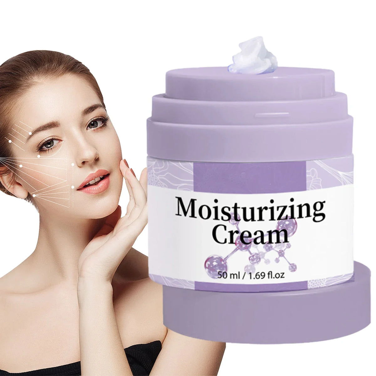 Polypeptide Moisturizing Face Cream – Firming & Hydrating Face Moisturizer Cream Qme