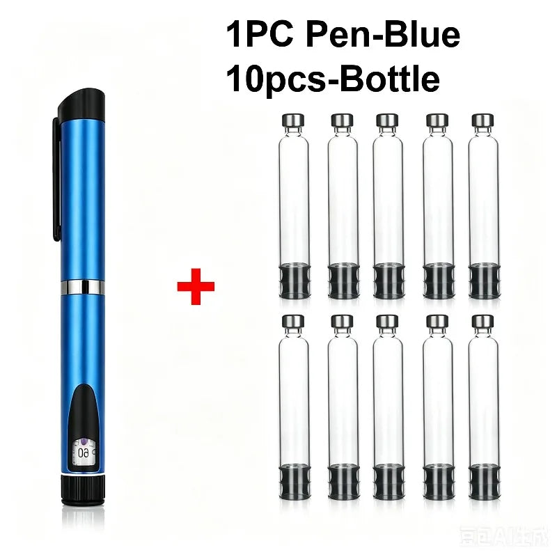 V3 Reusable Metal Insulin Pen – Adjustable Dose Refillable Set Reusable Insulin Pen Qst Be pen and 10 bo