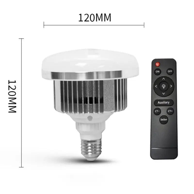 E27 LED Photography Bulb 3000K–6500K Dimmable + Remote LED Photography Bulb Qme