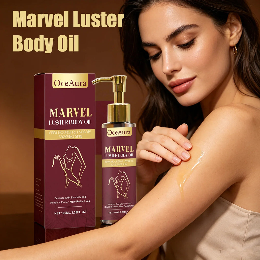 Oceaura Marvel Luster Body Oil | Firm, Hydrate & Glow Moisturizing Body Oil Qme