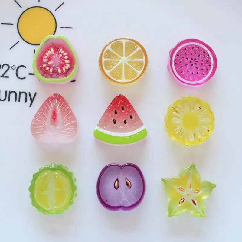 Mini Watermelon Flat Back Cabochons | Kawaii Fruit DIY Craft DIY Craft Cabochons Qme