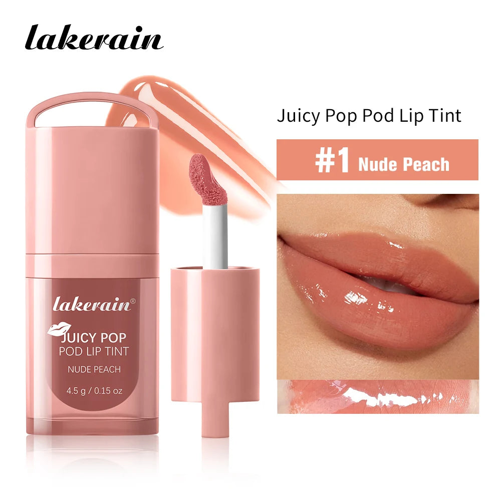 Lakerain Juicy Lip Gloss – Mirror Glaze Hydrating Watermelon Oil Lip Gloss Qst 01