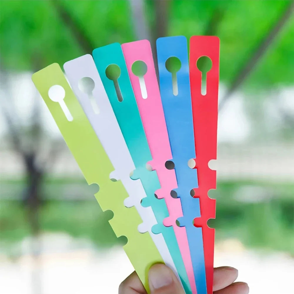 PVC Waterproof Ring Plant Labels – 100pc Orchid & Garden Garden Plant Labels Qme