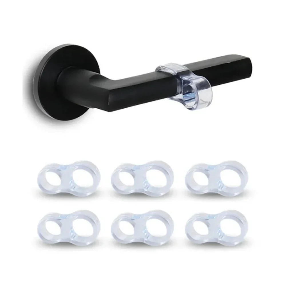 Silicone Cabinet Handle Protection Pads | Clear Anti-Collision Stoppers Door Handle Bumper Pads Qme