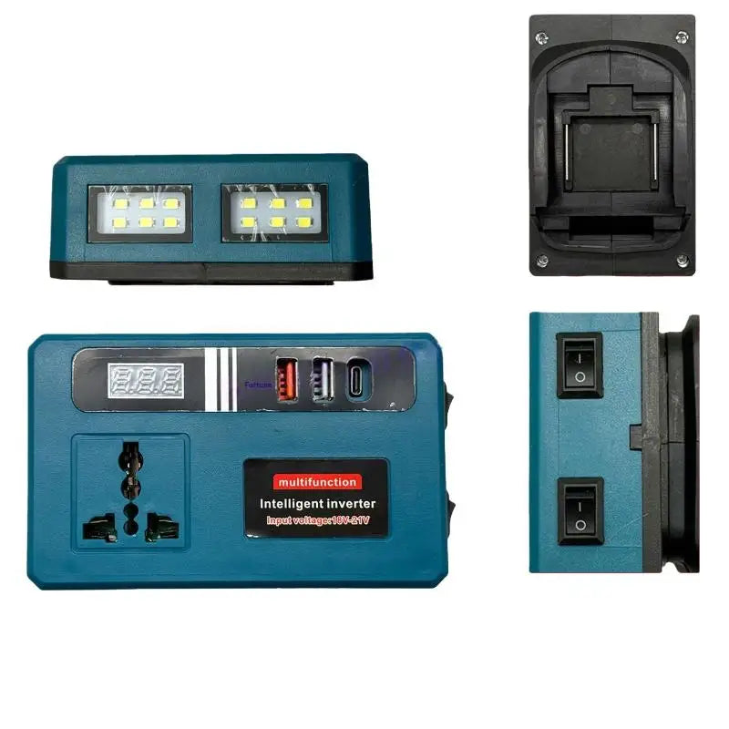 Mini Portable Power Inverter 120W 21V with 3 USB Ports Portable Power Inverter Qme