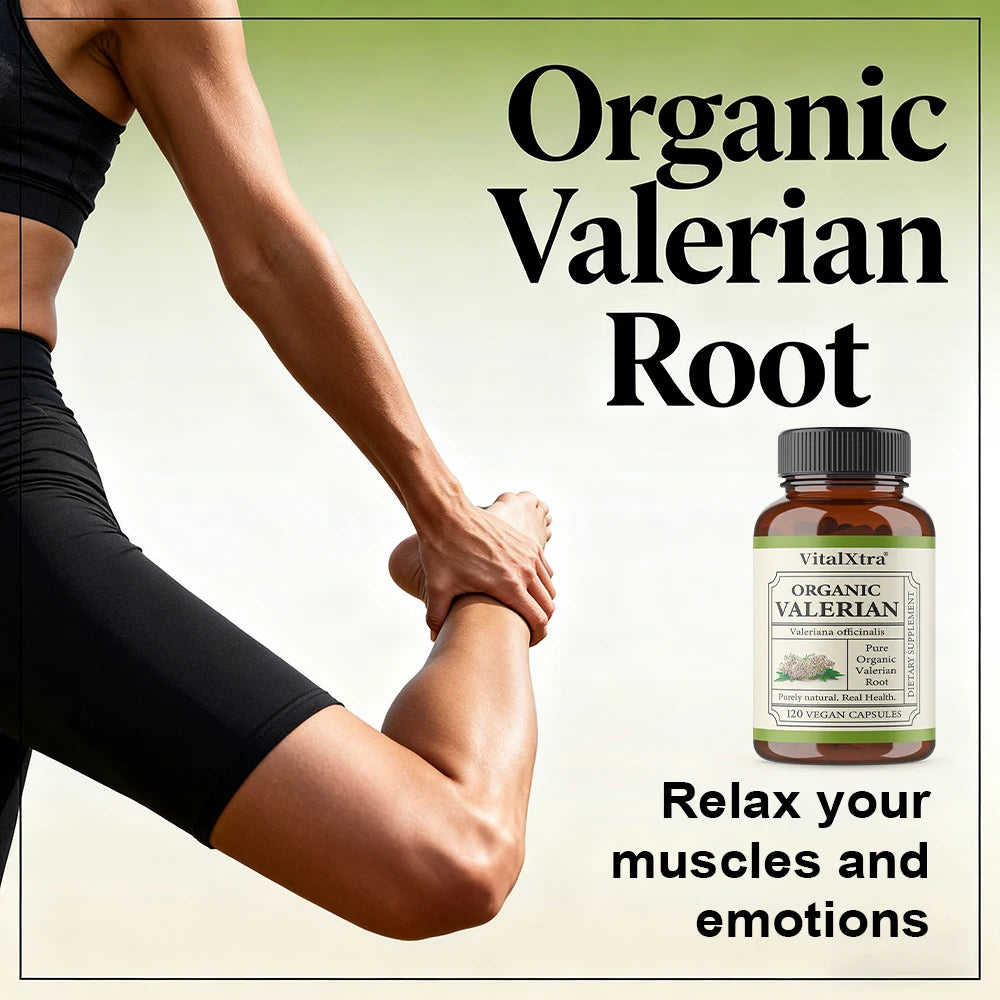 Valerian Root Capsules 450mg – Vegan Sleep & Calm Support Herbal Sleep Supplement Qst