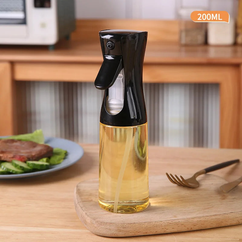 Oil Spray Bottle for Cooking, BBQ, Baking & Camping Oil Spray Bottle Qme Black 200ML
