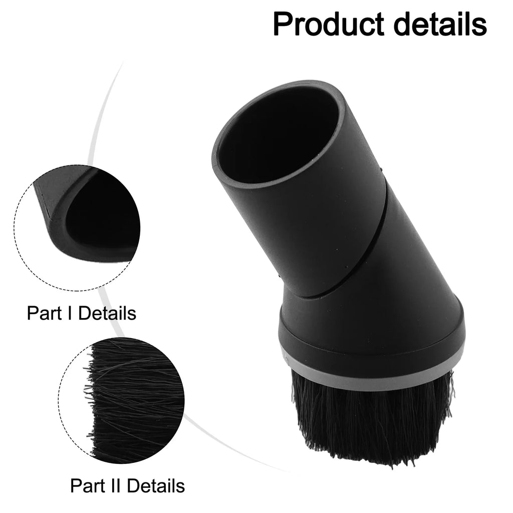 Round Dust Brush Nozzle Nylon Bristles for Miele Classic C1 Vacuum Brush Nozzle Qme