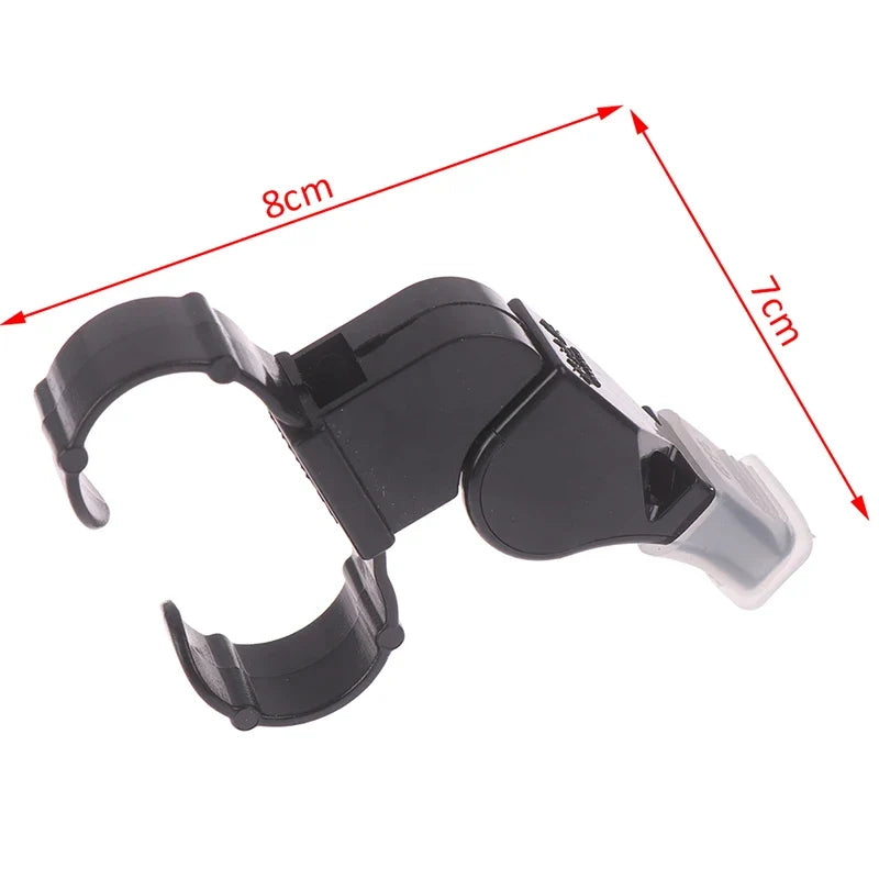 Black Pealess Finger Grip Sports Referee Whistle Sports Referee Whistle Qme