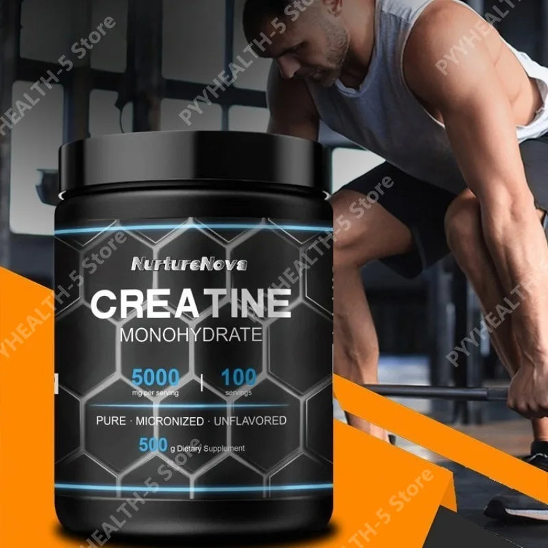Creatine Monohydrate Powder 5000mg – 100 Servings Micronized Creatine Supplement Qst