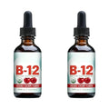 Vitamin B12 Drops 5000mcg Methylcobalamin Cherry Vegan 60ml Vitamin B12 Supplement Qst 120 ml(Pack of 2)