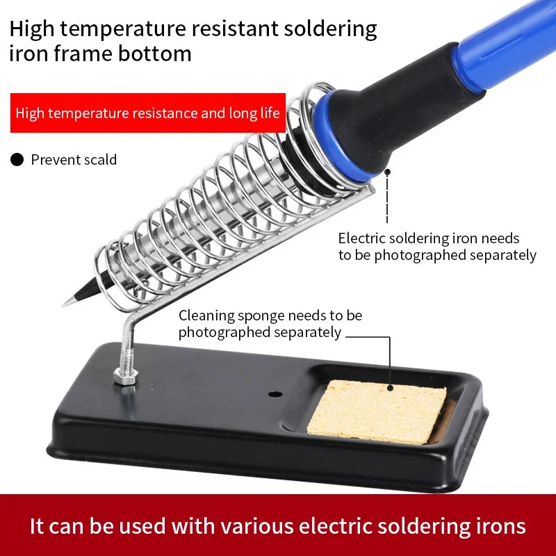 Portable Soldering Iron Stand Holder with Cleaning Sponge Soldering Iron Stand Qme