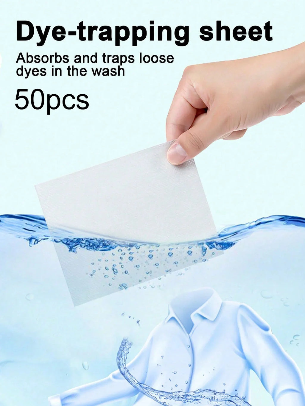 Anti-Dyeing Laundry Color Absorbing Tablets – 50 Pack | Qme Laundry Absorbing Tablets Qme 50pcs