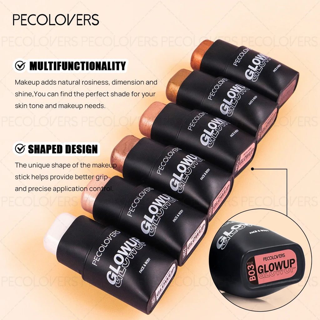 Waterproof Face Highlight Stick | Long-Lasting Natural Finish Face Highlight Stick Qme