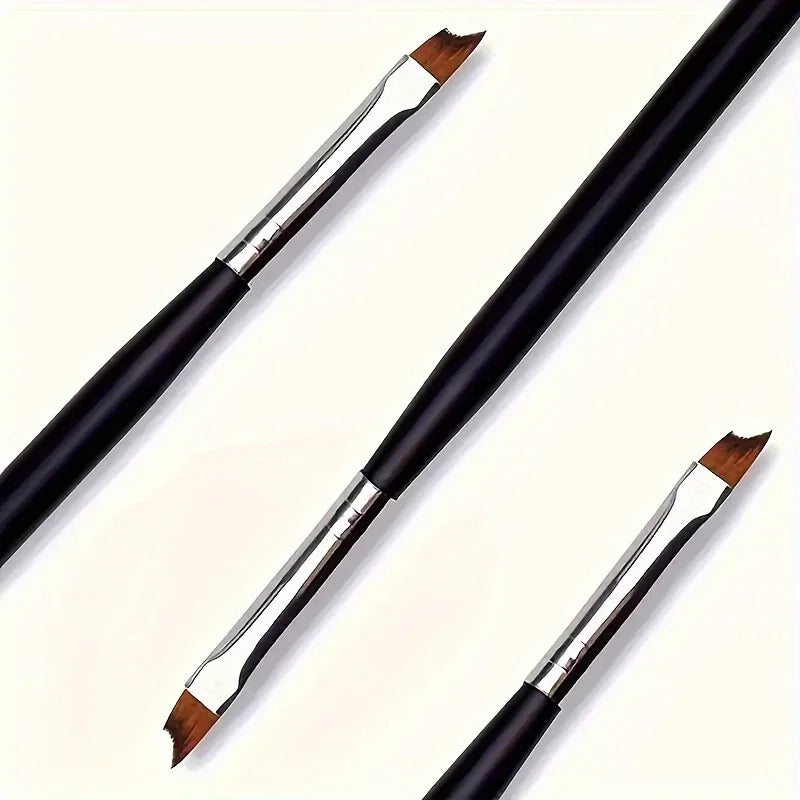 3-Piece Nail Gradient Brush Set – Acrylic Dipping & Liner Pens Nail Art Brush Set Qme