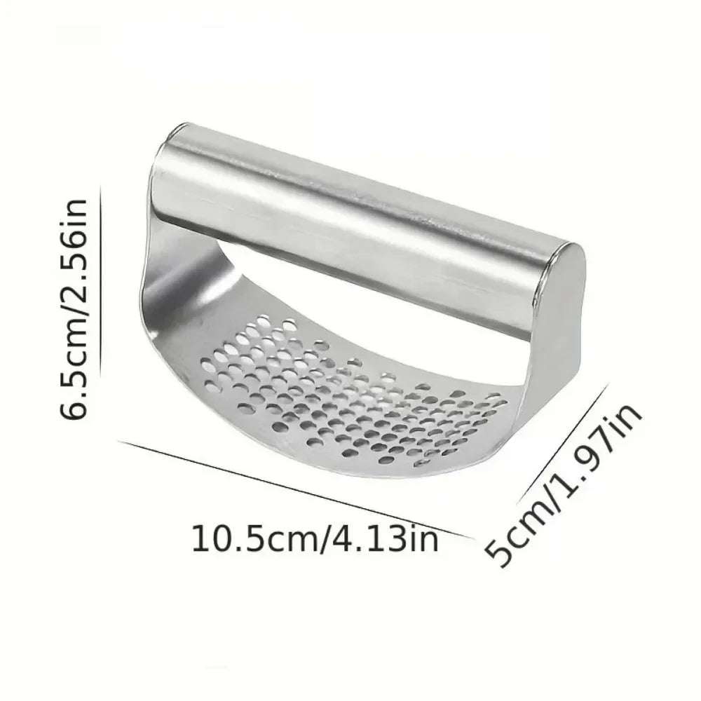 Stainless Steel Manual Garlic Press Mincer & Vegetable Crusher Garlic Press Qme