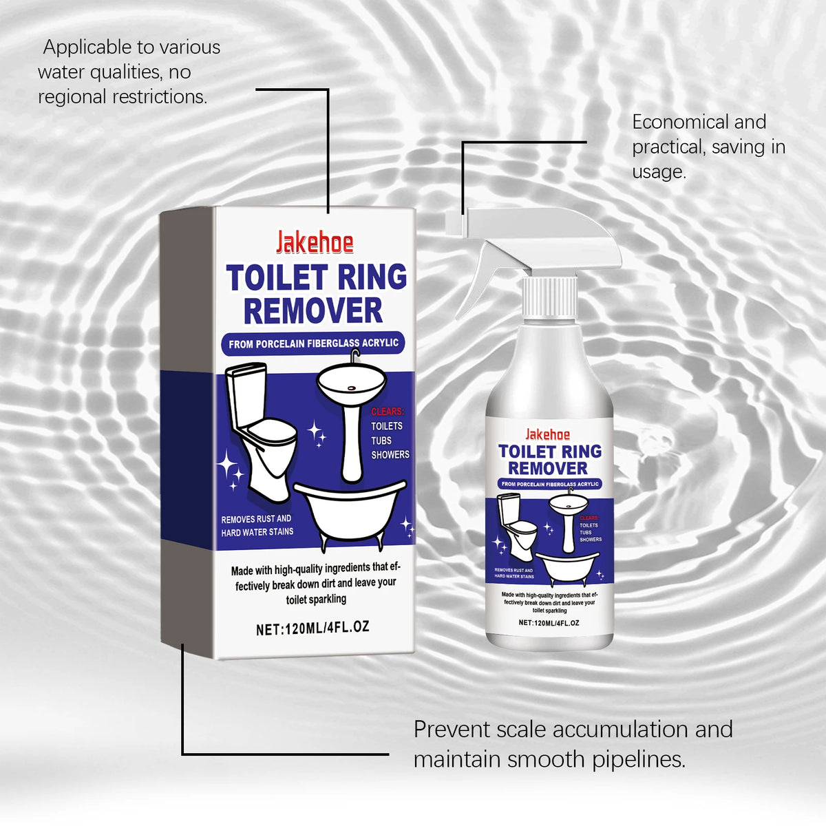 Toilet Foam Cleaner – Descale, Deep Clean & Deodorize Toilet Bowl Cleaner Qst