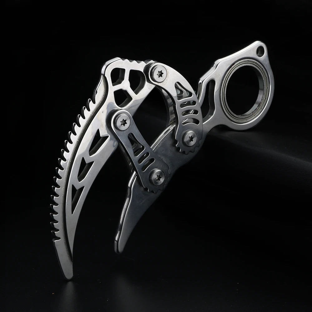 XUAN FENG Silver Folding Knife | 9CR17MOV Steel, Bearing Pivot Folding Pocket Knife Qst Default Title