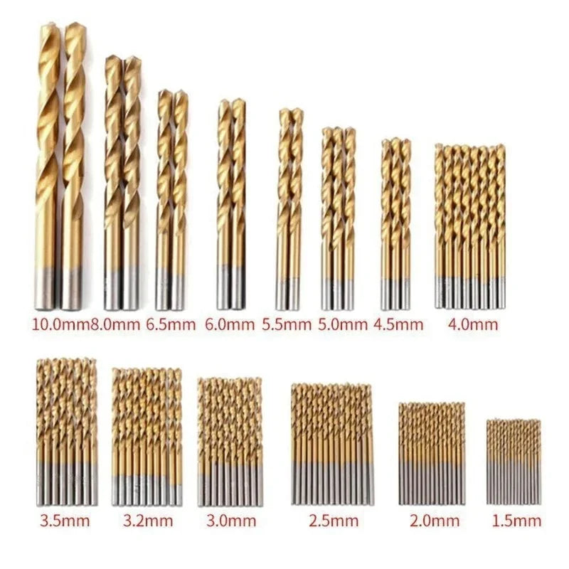 99-Piece HSS Metric Drill Bit Set – Metal, Wood & Plastic Metric Drill Bit Set Qme