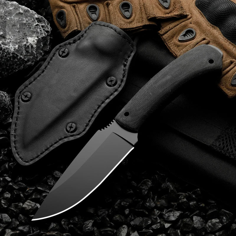 Outdoor Camping Knife – Stainless Steel Blade with Sheath Outdoor Camping Knife Qst qiaofukk