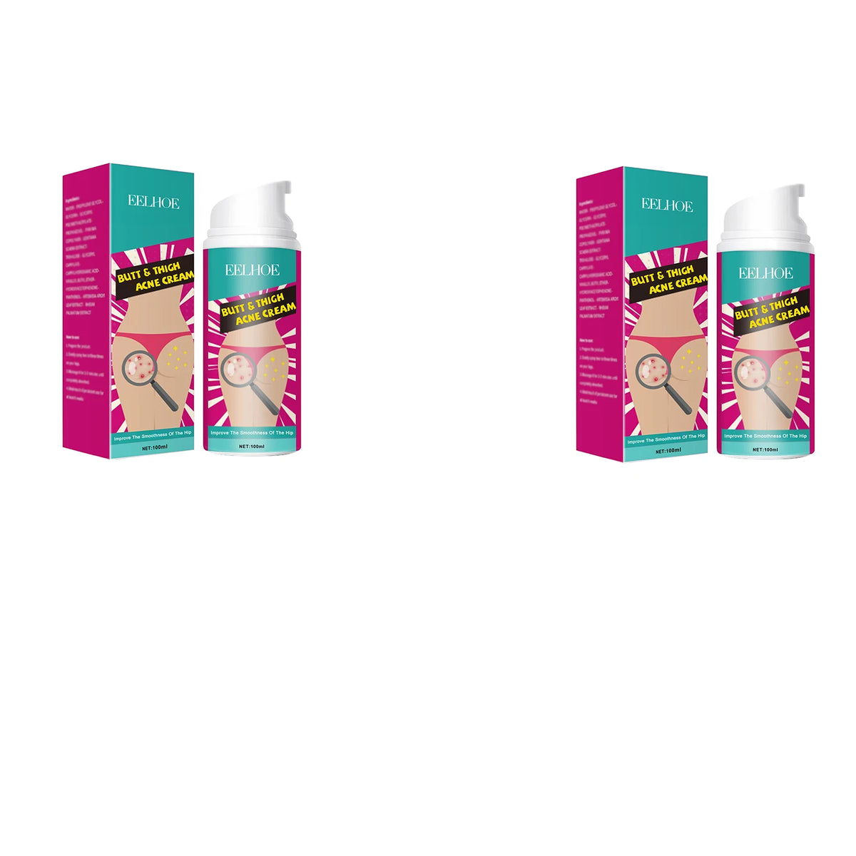 EELHOE 100ml Body Blemish Clearing Cream – Brighten & Smooth Body Treatment Cream Qst 200ml boxed