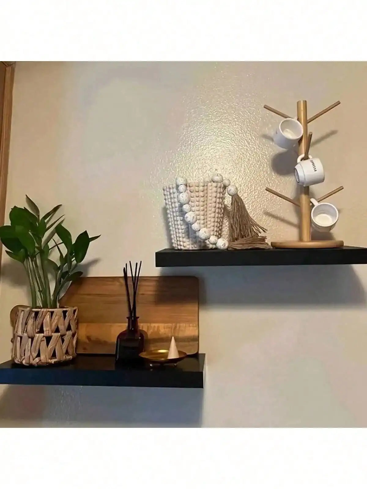 Bamboo Cup Holder Kitchen Organizer Rack for Mugs Kitchen Organizer Rack Qme